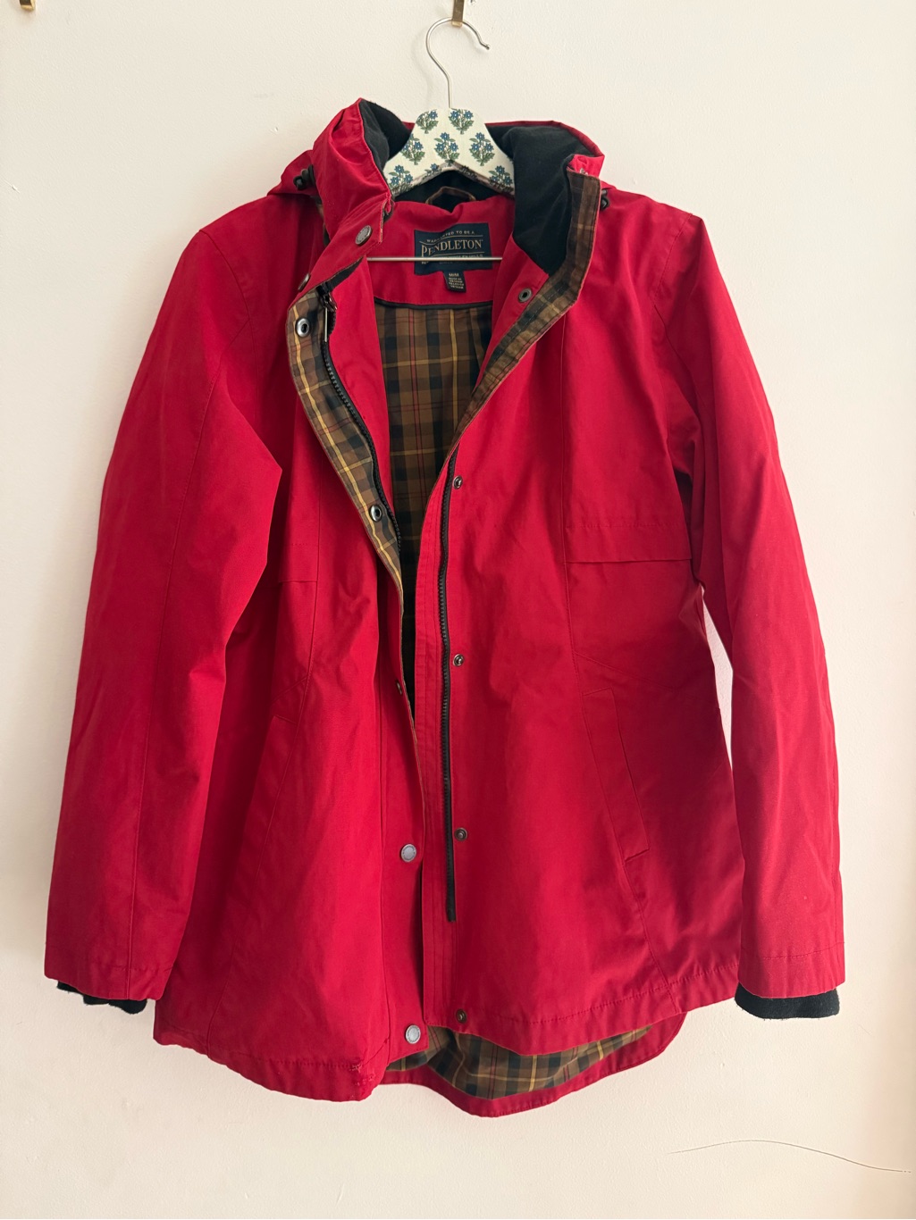 Pendleton Red Raincoat